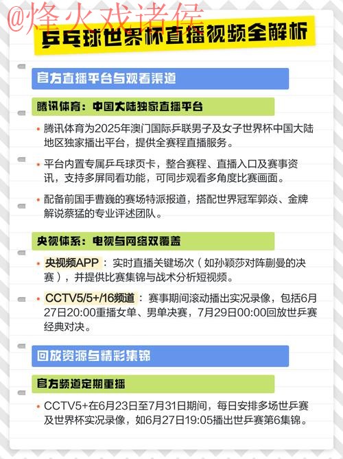 官方渠道保障：世界杯直播安全攻略